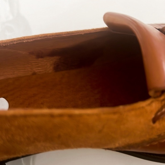 Vintage Bally Brown Leather and Suede Fringe Tassel Loafers Womens Sz EU 39.5 - Picture 6 of 16